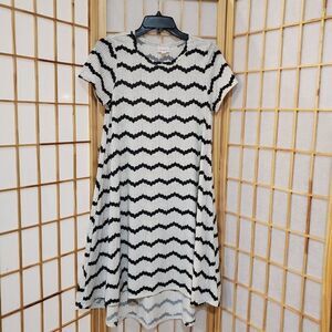 LulaRoe Striped High Low Dress Sz XS